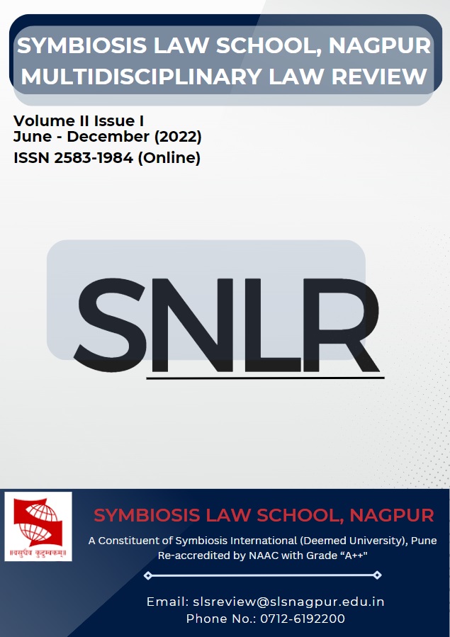 SLS Nagpur Multidisciplinary Law Review