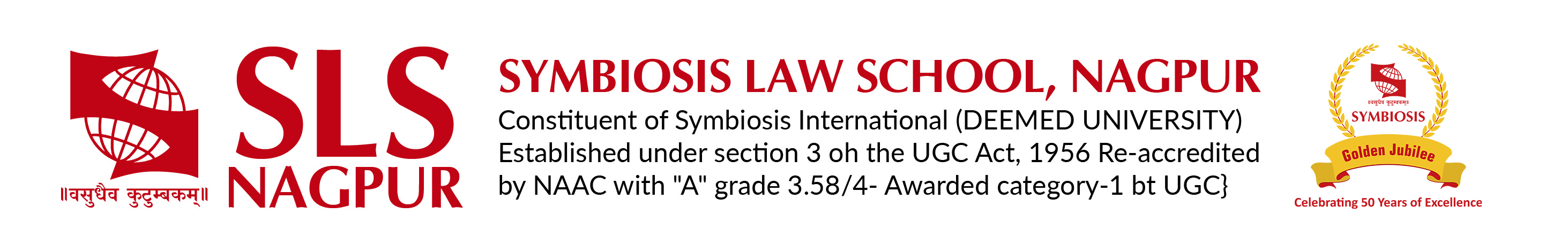 Symbiosis law school Nagpur logo