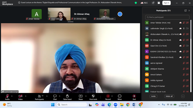 International Virtual Lecture on 